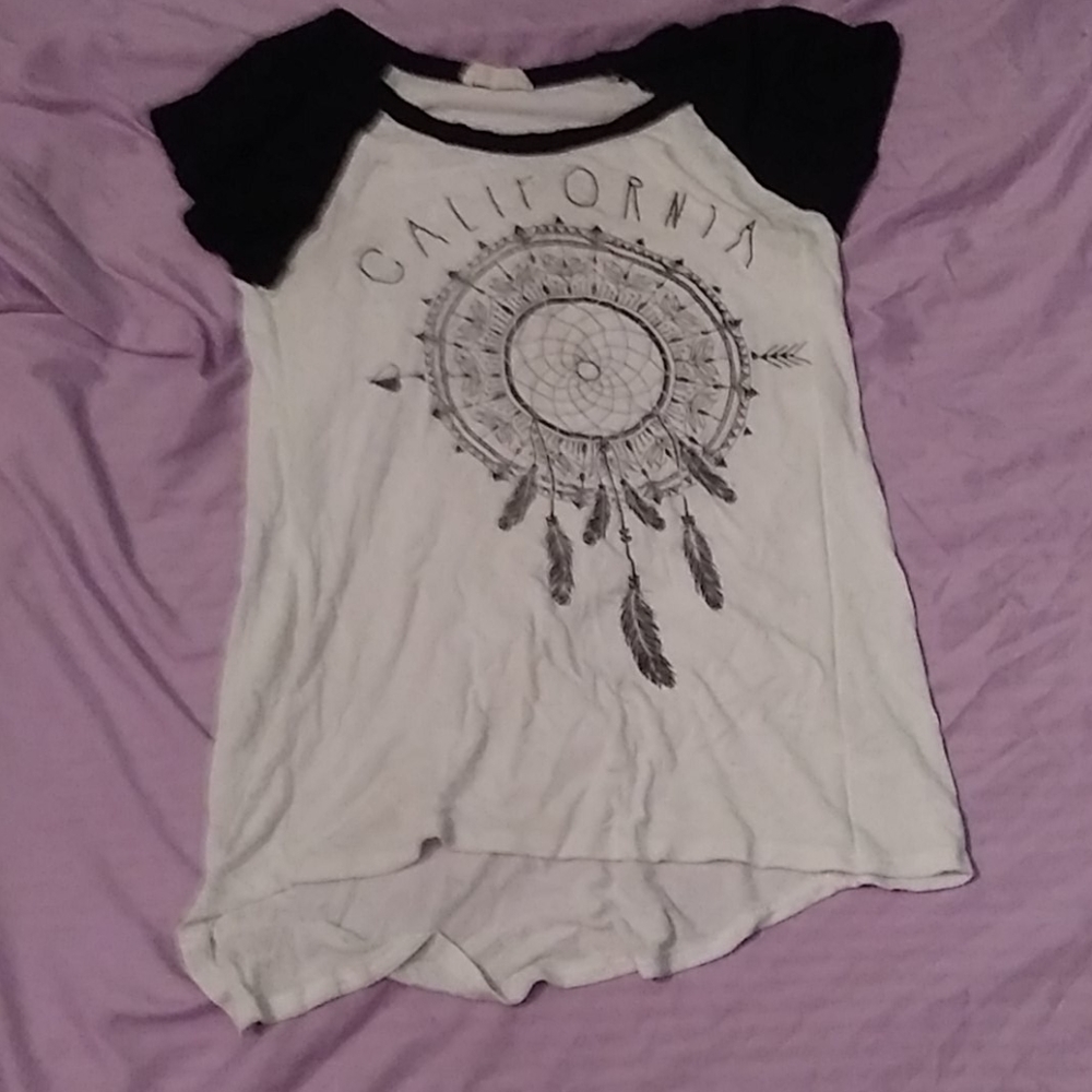 Black and white tee shirt